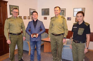 Wręczenie medalu za Zasługi dla Podlaskiego Oddziału Straży Granicznej 